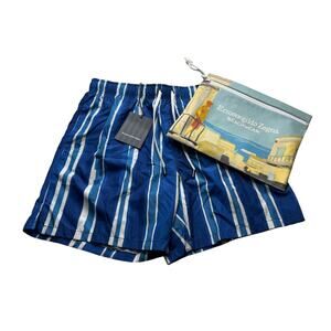 11-48 ERMENEGILDO ZEGNA Men's Swim Short Mid Bluette S